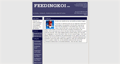 Desktop Screenshot of koifeeding.com