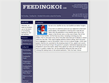 Tablet Screenshot of koifeeding.com